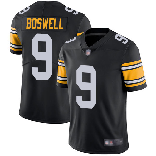 Youth Pittsburgh Steelers Football #9 Limited Black Chris Boswell Alternate Vapor Untouchable Nike NFL Jersey->youth nfl jersey->Youth Jersey